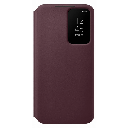 Galaxy S22 - Smart Clear View Cover (Burgundy)